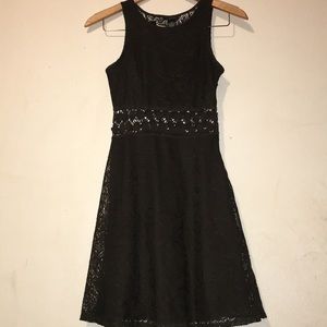 Olive green lace dress